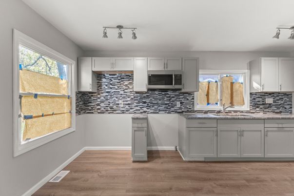 Interior, Kitchen, Wood Texture Flooring