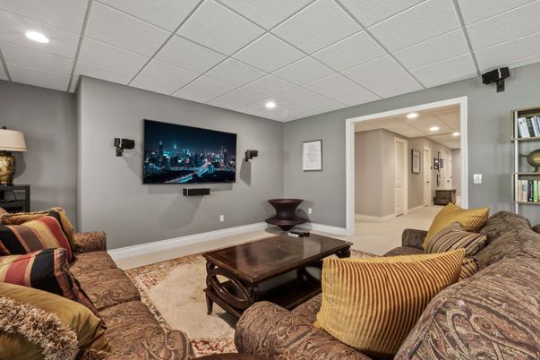 Interior, Living room, Recessed Lighting