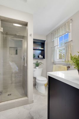Bathroom, Glass Shower, Interior