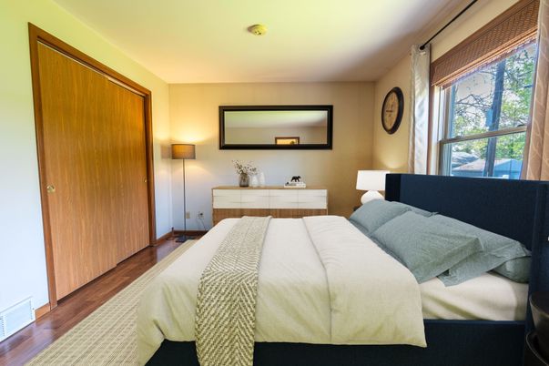 Bedroom, Interior, Wood Texture Flooring