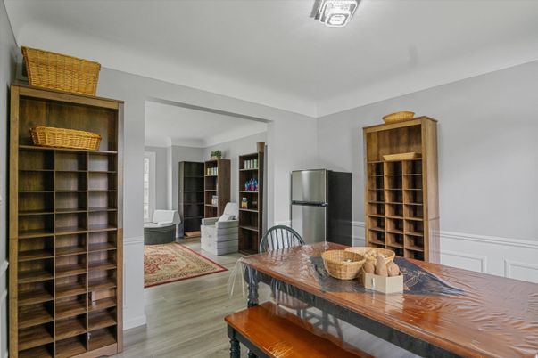 Dining room, Interior, Wood Texture Flooring
