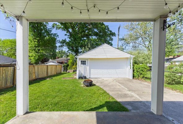 Backyard, Detached Garage, Exterior