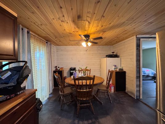 Dining room, Interior, Wooden Ceilings, Wooden Walls