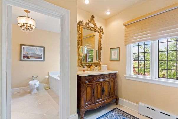 Bathroom, Chandelier, Interior, Recessed Lighting