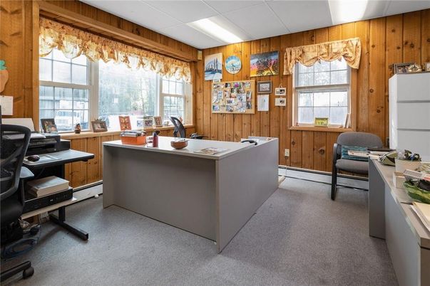 Home Office, Interior, Wooden Walls