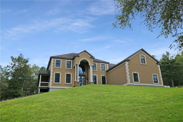 Backyard, Exterior, Facade, Brick Traditional