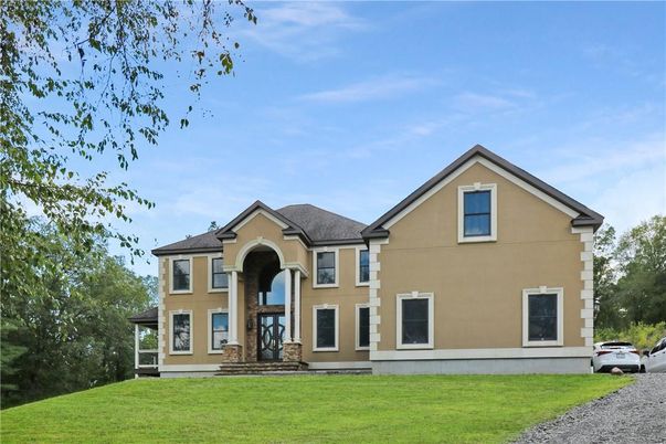 Backyard, Exterior, Facade, Brick Traditional