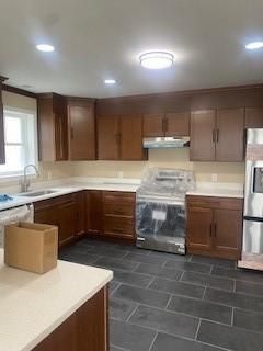 Interior, Kitchen, Recessed Lighting, Stainless Steel Appliances