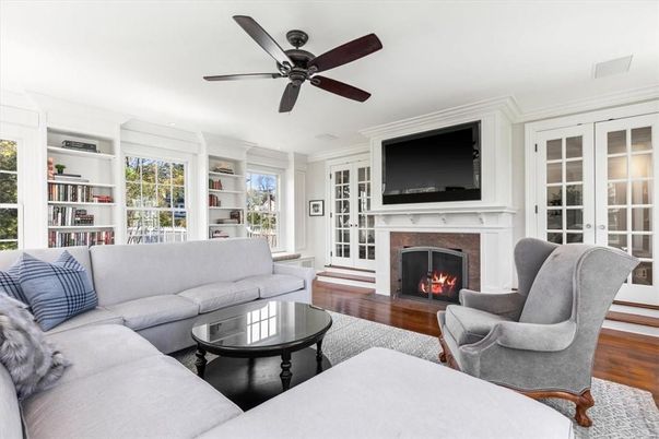 Fireplace, Interior, Living room, Wood Texture Flooring