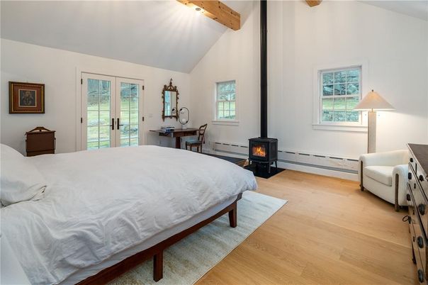 Bedroom, Interior, Wooden Beams, Wood Texture Flooring