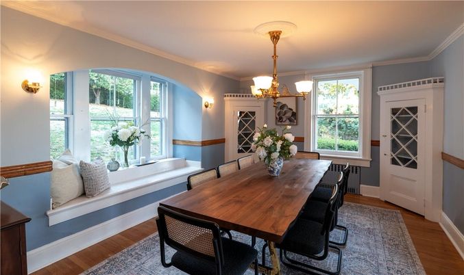 Dining room, Interior, Wood Texture Flooring