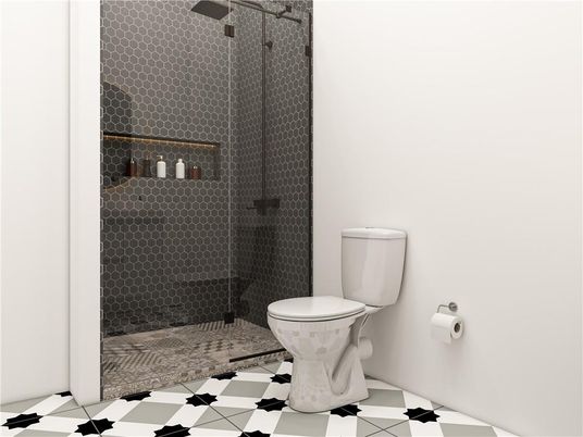 Bathroom, Glass Shower, Interior