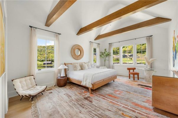 Bedroom, Interior, Wooden Beams, Wood Texture Flooring