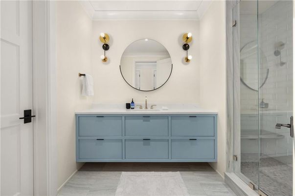 Bathroom, Glass Shower, Interior