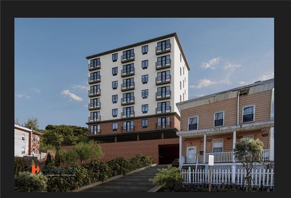 Exterior, Facade, Condo Building