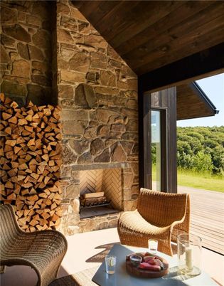 Exterior, Fireplace