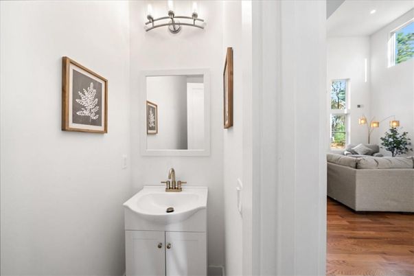 Bathroom, Interior, Wood Texture Flooring
