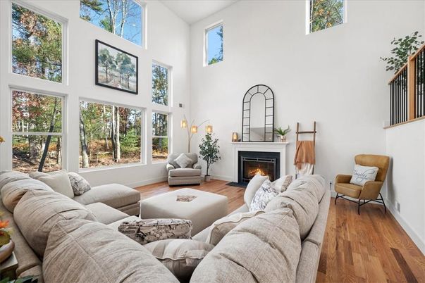 Fireplace, Interior, Living room, Wood Texture Flooring