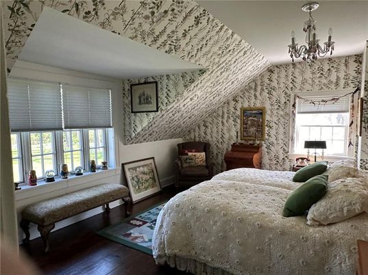 Bedroom, Chandelier, Interior, Wood Texture Flooring