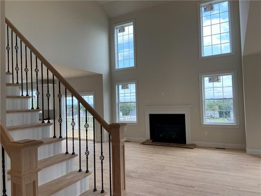 Fireplace, Interior, Wood Texture Flooring