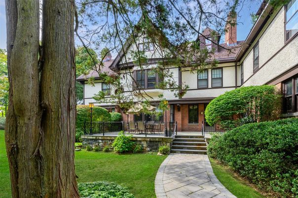 Backyard, Exterior, Facade, Tudor Revival