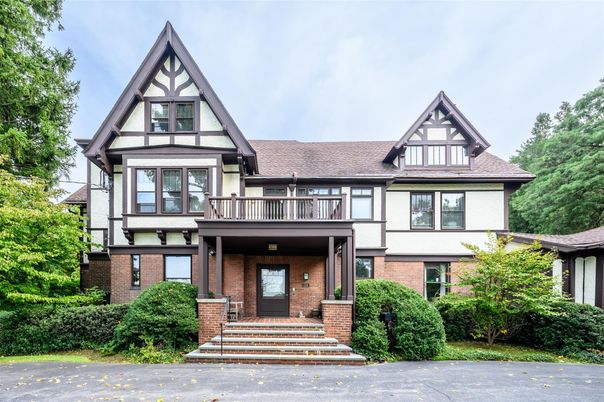 Exterior, Facade, Brick Facade, Tudor Revival