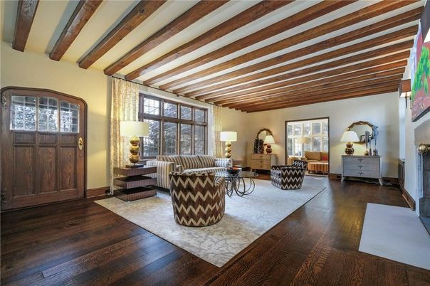 Interior, Living room, Wooden Beams, Wood Texture Flooring