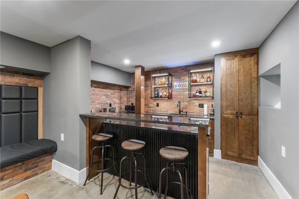 Interior, Recessed Lighting, Stone Walls