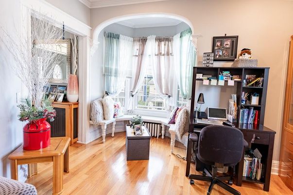 Home Office, Interior, Wood Texture Flooring