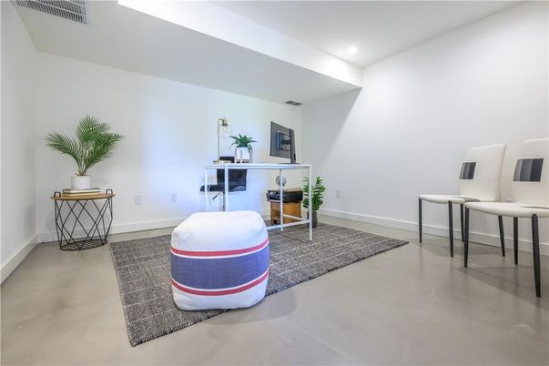 Home Office, Interior, Recessed Lighting