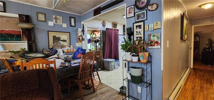 Dining room, Interior, Wood Texture Flooring