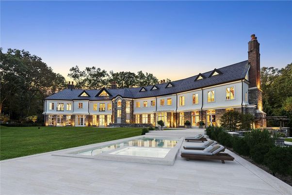Backyard, Exterior, Facade, Pool, French Provincial