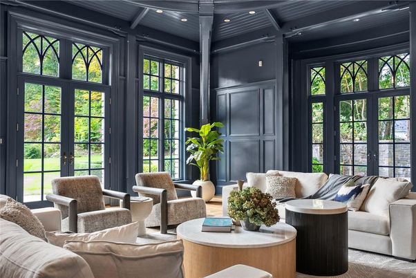 Interior, Living room, Recessed Lighting