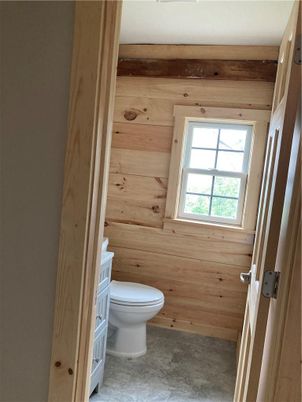 Bathroom, Interior, Wooden Walls