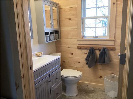 Bathroom, Interior, Wooden Walls
