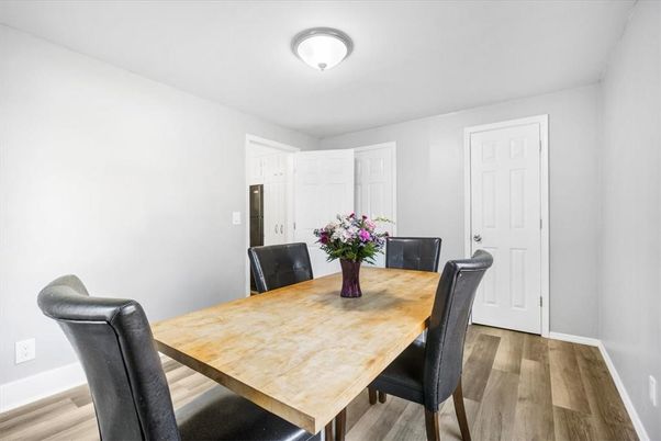 Dining room, Interior, Wood Texture Flooring