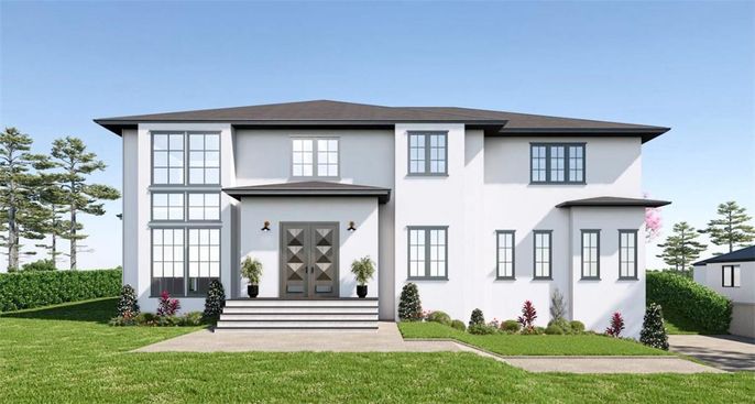 Backyard, Exterior, Facade, French Provincial