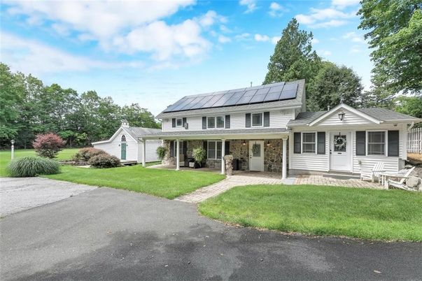 Backyard, Exterior, Facade, Solar Panels, Farmhouse