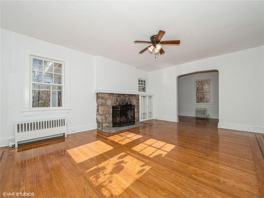 Empty room, Fireplace, Interior, Wood Texture Flooring