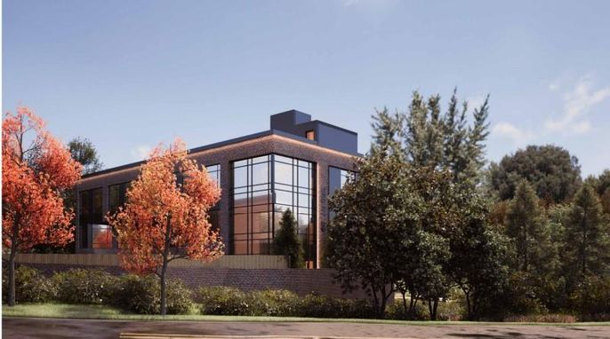Exterior, Facade, Modern