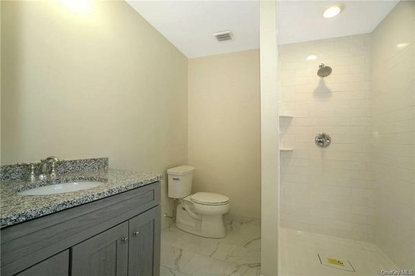Bathroom, Interior, Marble, Recessed Lighting