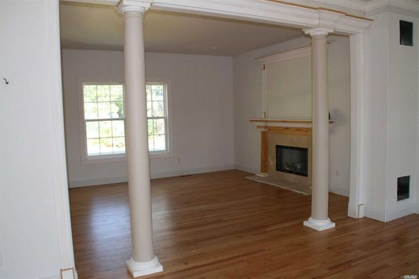 Empty room, Fireplace, Interior, Wood Texture Flooring