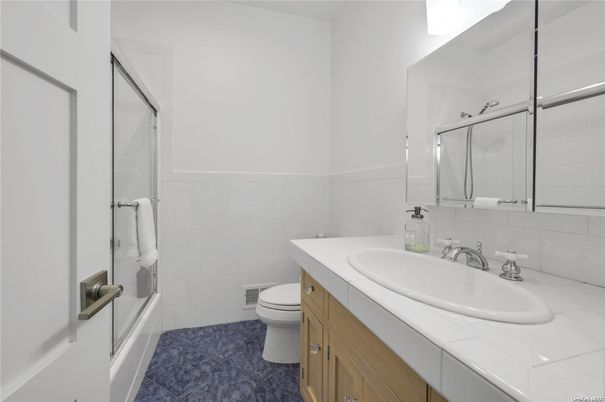 Bathroom, Glass Shower, Interior, Tile Countertops