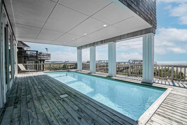 Exterior, Pool, Wood Texture Flooring
