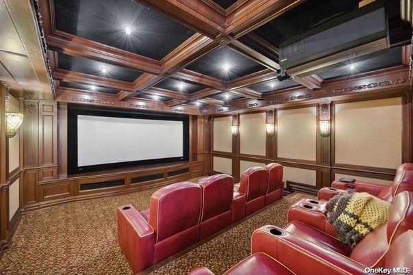 Home Theatre Room, Interior, Projection Screen, Recessed Lighting, Theatre Room