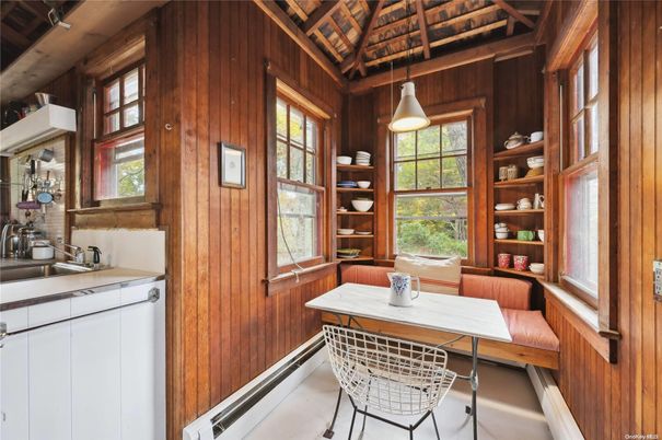 Interior, Kitchen, Pendant Lights, Wooden Ceilings, Wooden Walls