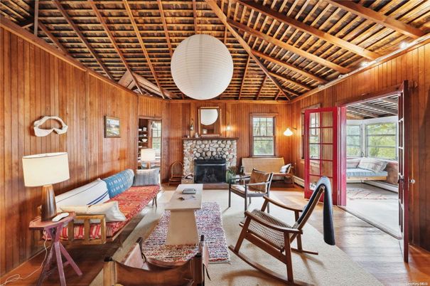 Fireplace, Interior, Living room, Wooden Beams, Wooden Ceilings, Wood Texture Flooring, Wooden Walls