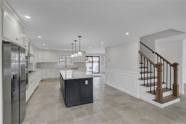 Interior, Kitchen, Pendant Lights, Recessed Lighting, Stainless Steel Appliances