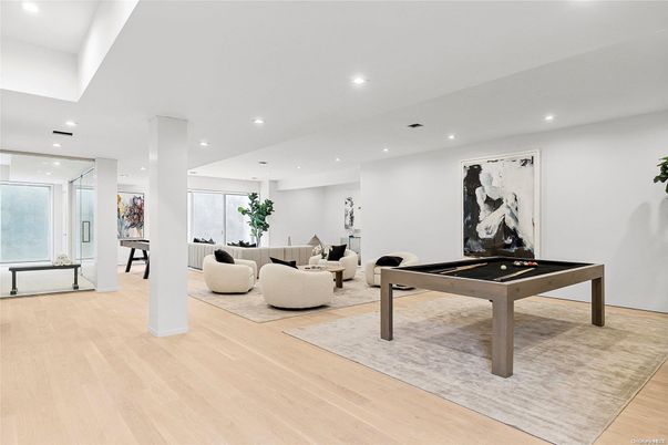 Game Room, Interior, Living room, Recessed Lighting, Wood Texture Flooring