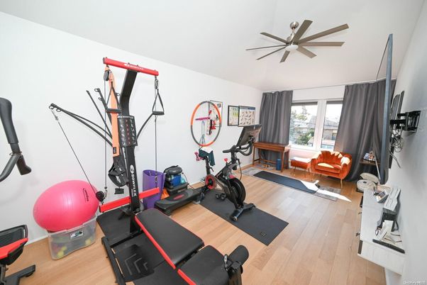 Fitness Equipment, Interior, Wood Texture Flooring